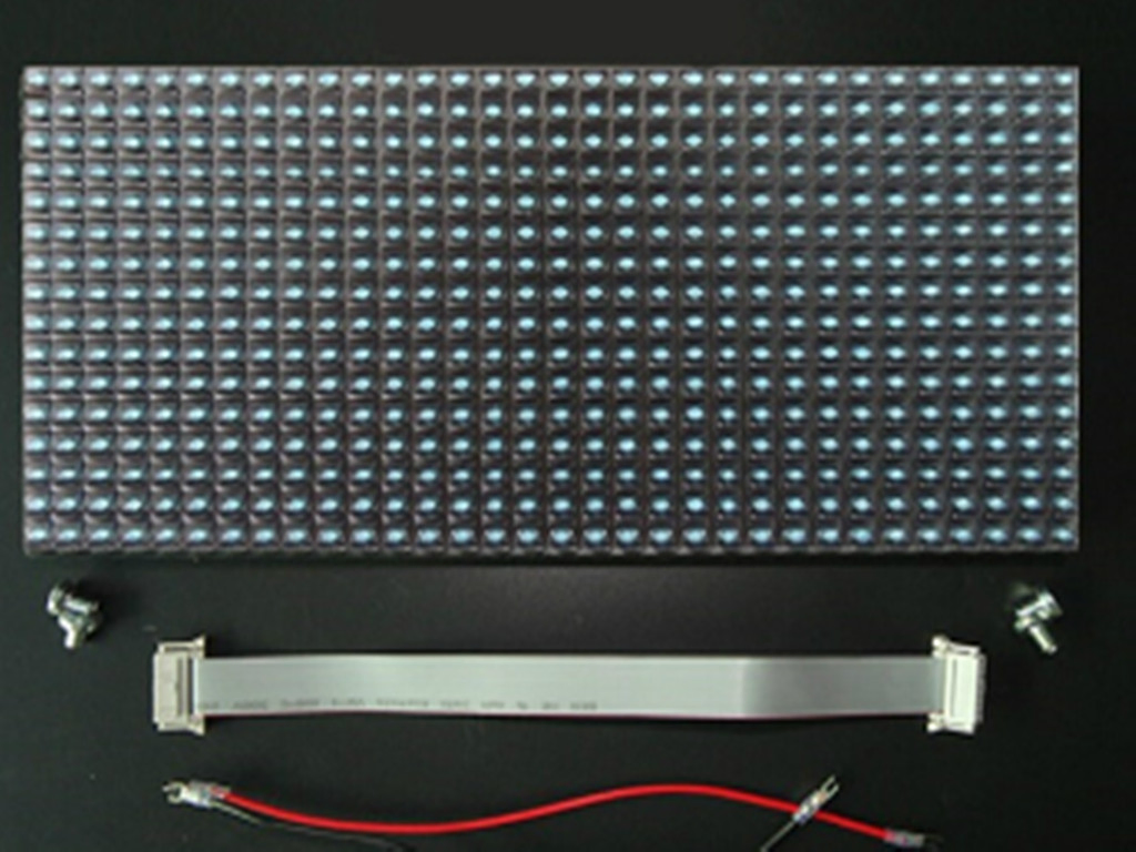 Weatherproof P10 LED Text Display Screen Module - Blue