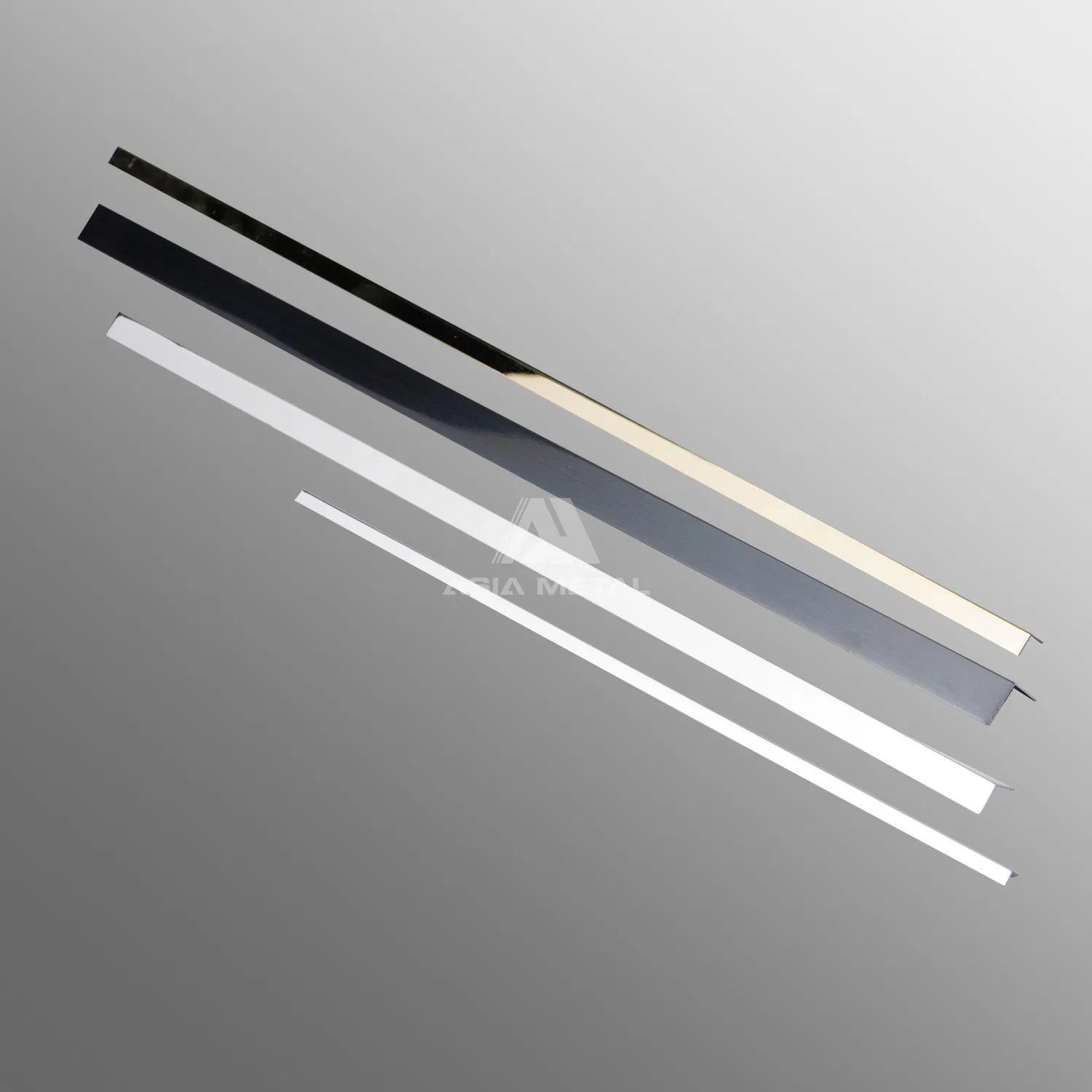 201 304 Mirror Gold Stainless Steel Trim T6 T8 T12 Profiles