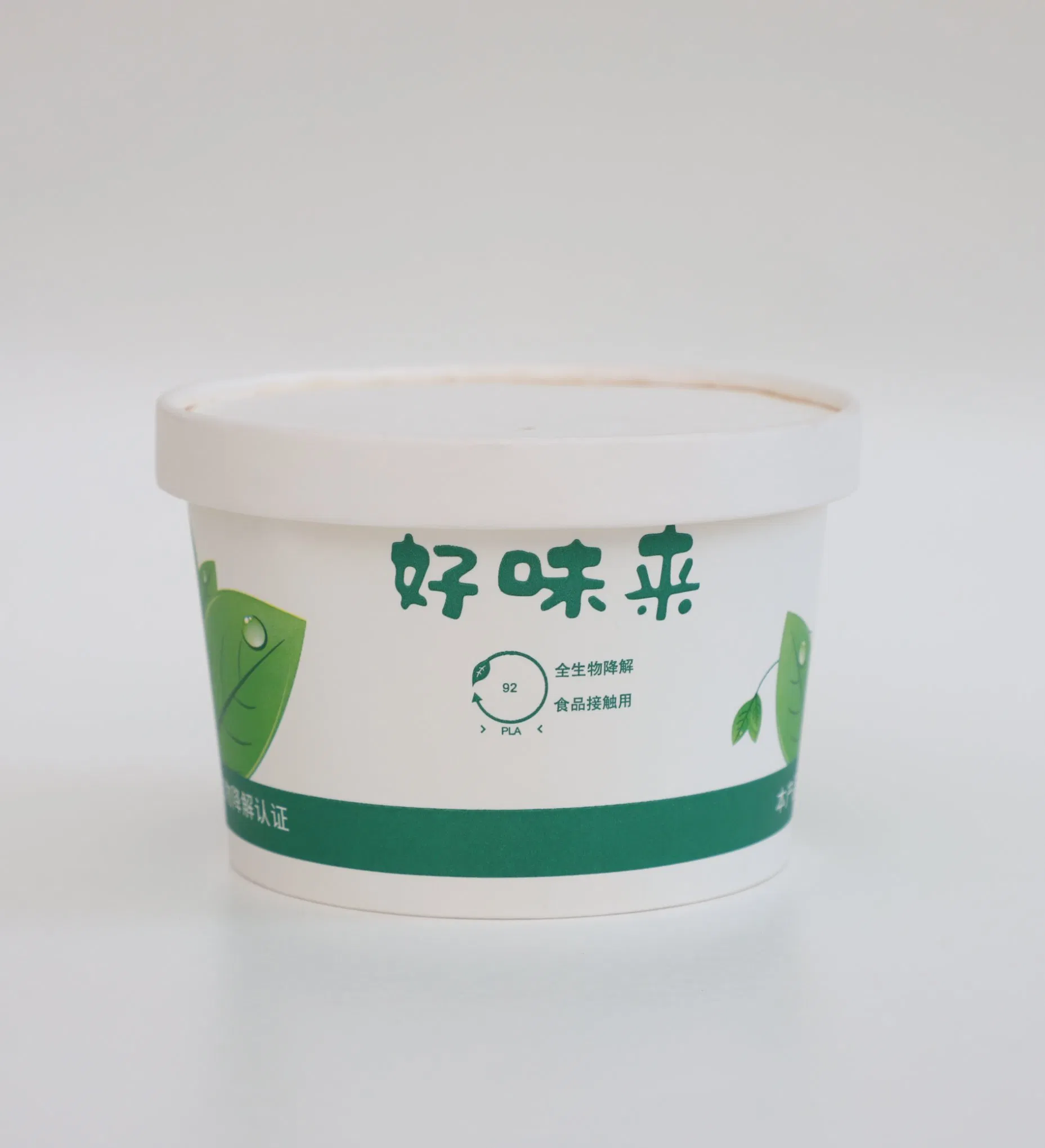 Custom 100% Eco Friendly Biodegrade PLA Coating Disposable Paper Bowls