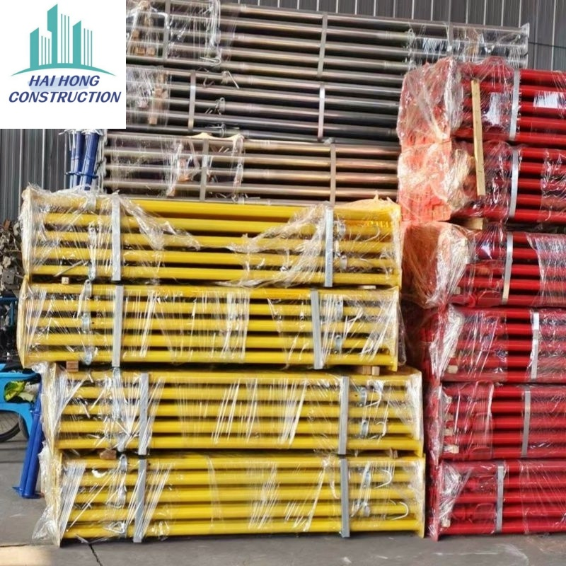 Powder Coated Adjustable Scaffolding Steel Prop Metal Jacks Shoring Metal Props