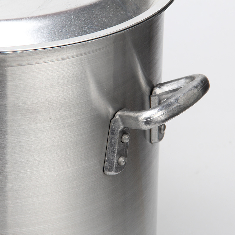 Soldier Cooking Pot Aluminum Saucepans Cylindrical Soup Bucket