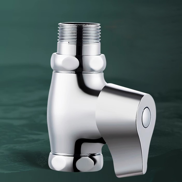 Manufacturer Direct Easy Installation Brass Hand-Press Delay Valve for Bathroom Use Time-Delay Flush Valve