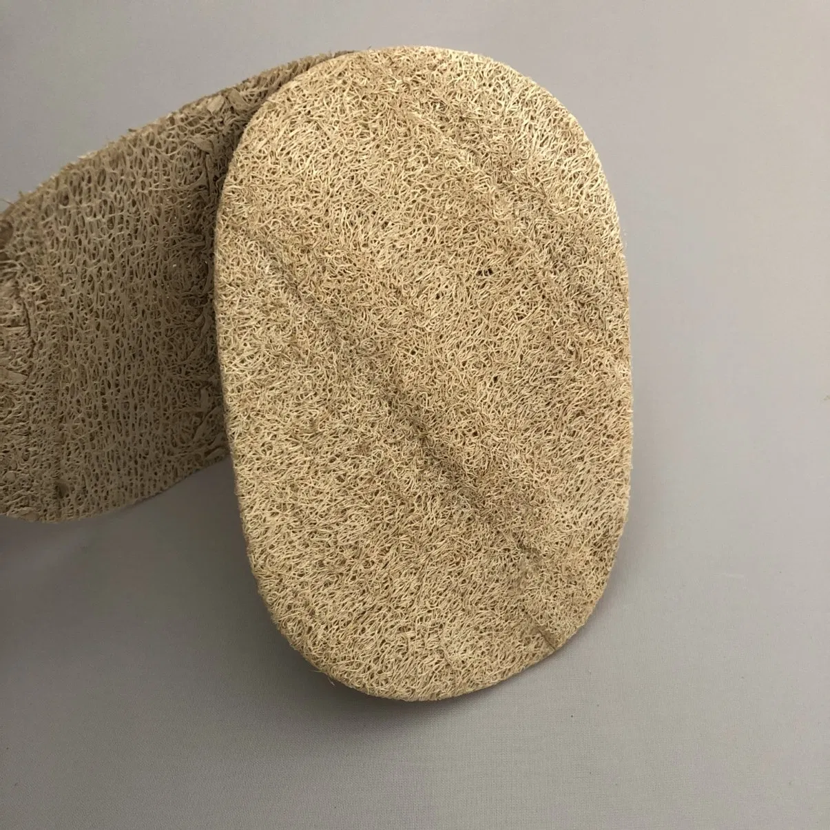 Si Gua Xi Wan Bu High Cleansing 8*12cm Oval Unbleached Loofah Dishcloth Without String