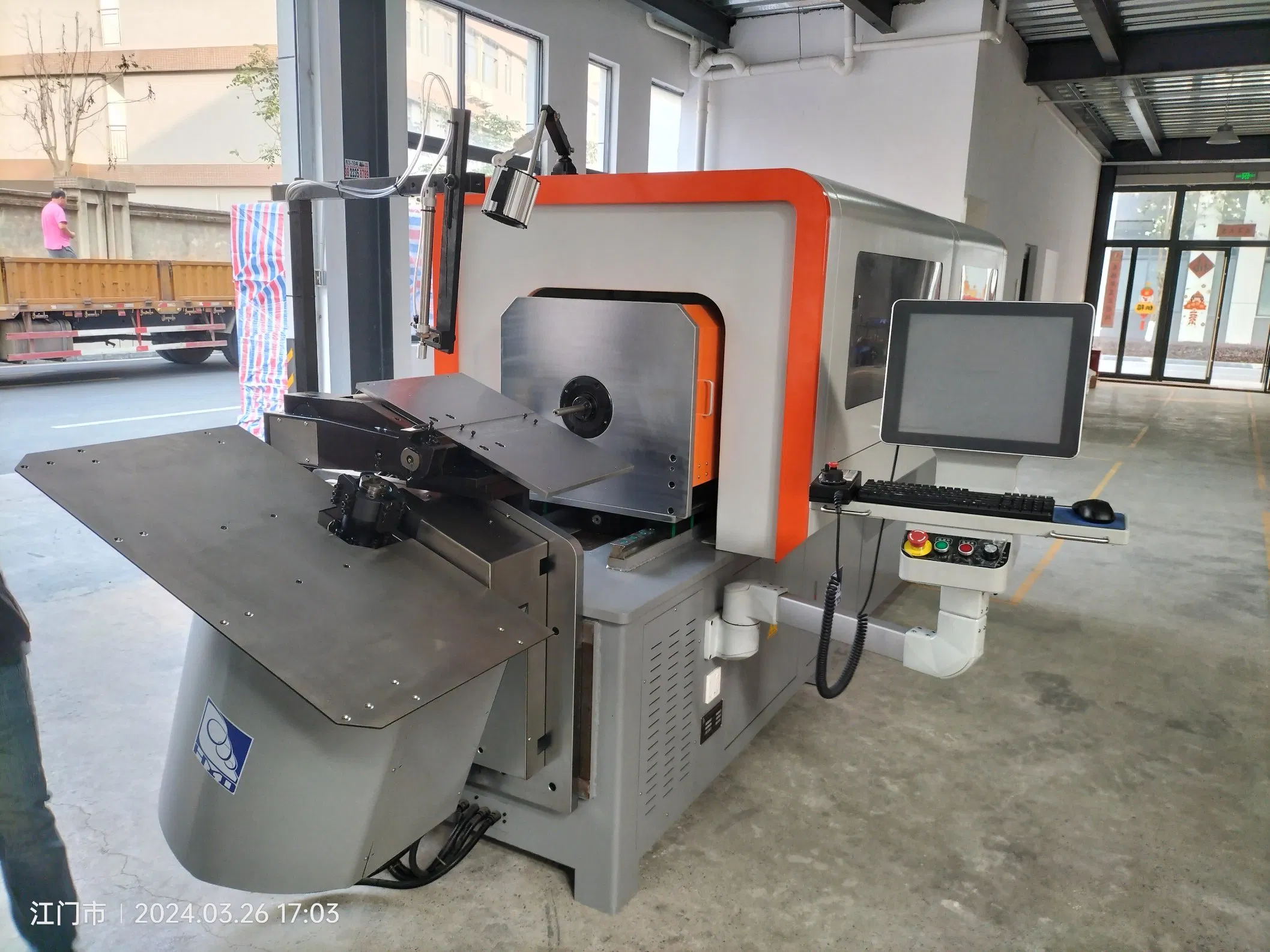 Hyd-80-8A Automatic CNC Wire Forming Machine with 7 Axis Spring Machine