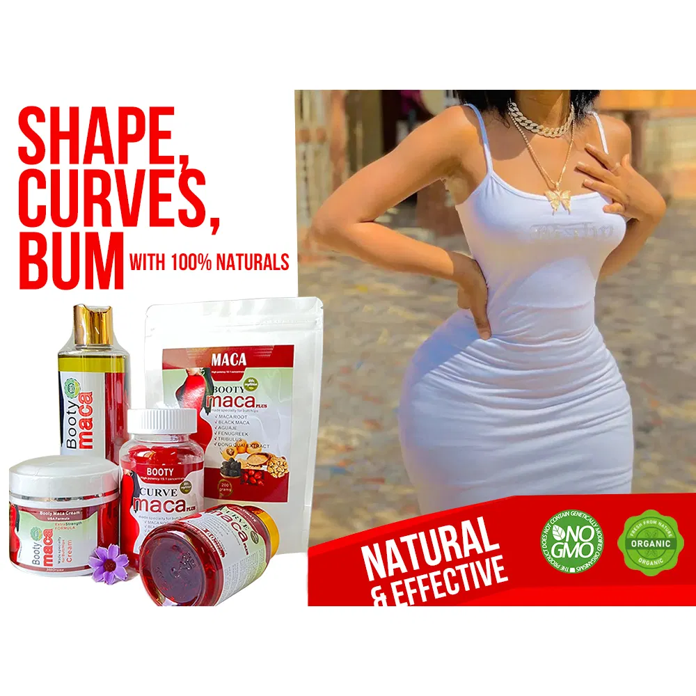 Best Selling Products 2023 Big Butt Oil Aguaje Ultimate Maca HIPS and Buttocks Cream Oil Booty Curves Butt Enlargement Set