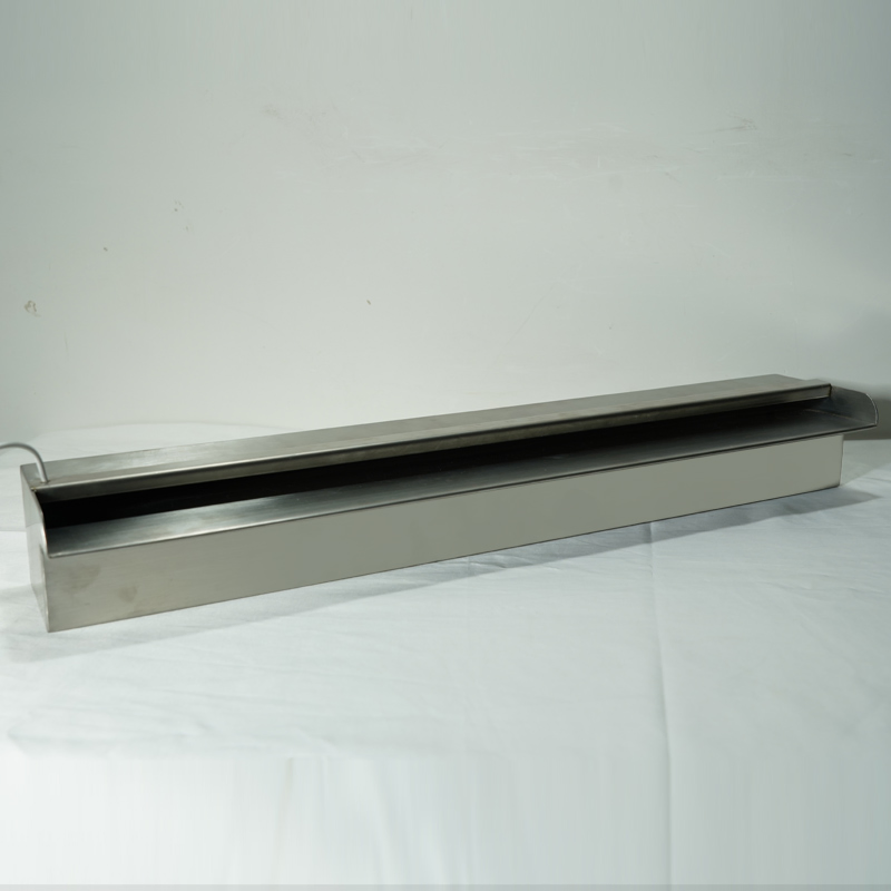 China Factory Swimming Pool Waterfall Water Descent Wall Fountain with Color Changing LED Light