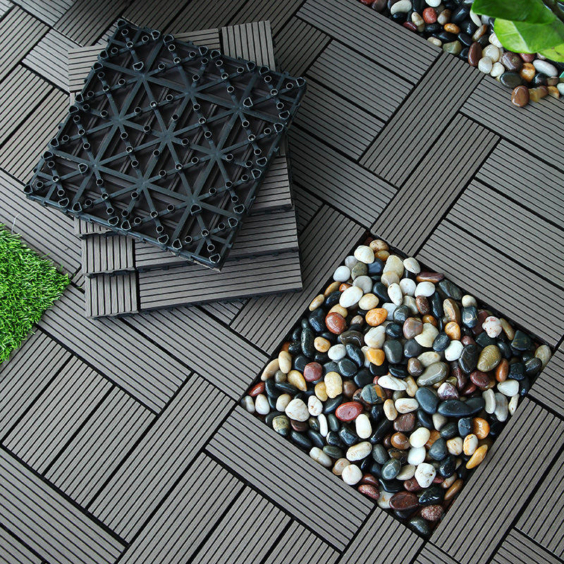 Top Quality WPC Flooring Balcony Deck Tiles Interlocking Fireproof Interlocking Deck Tiles Outdoor