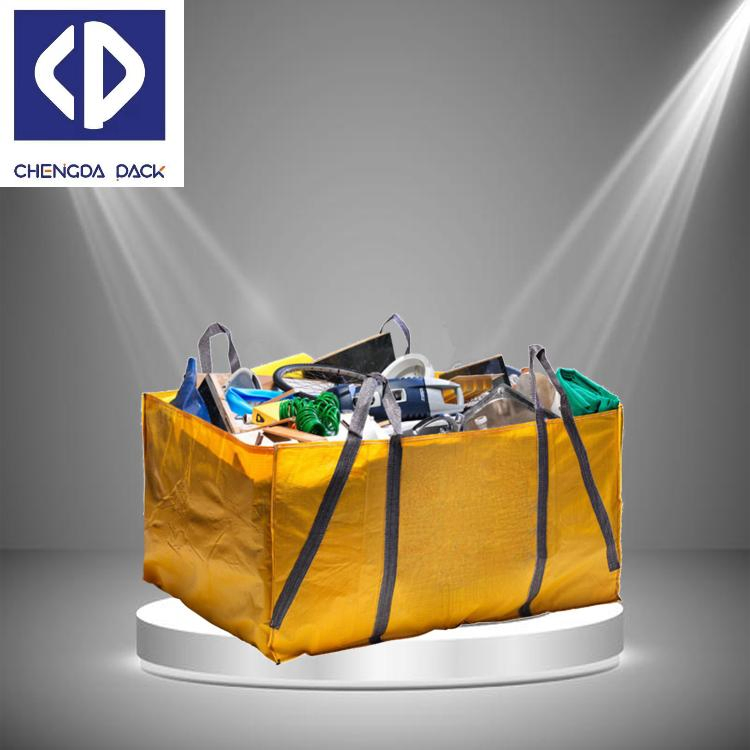 1 Cubic 2 Cubic Construction Waste Skip Bag Garbage Dumpste Big Bag for Garden Leaves Community Waste Packing