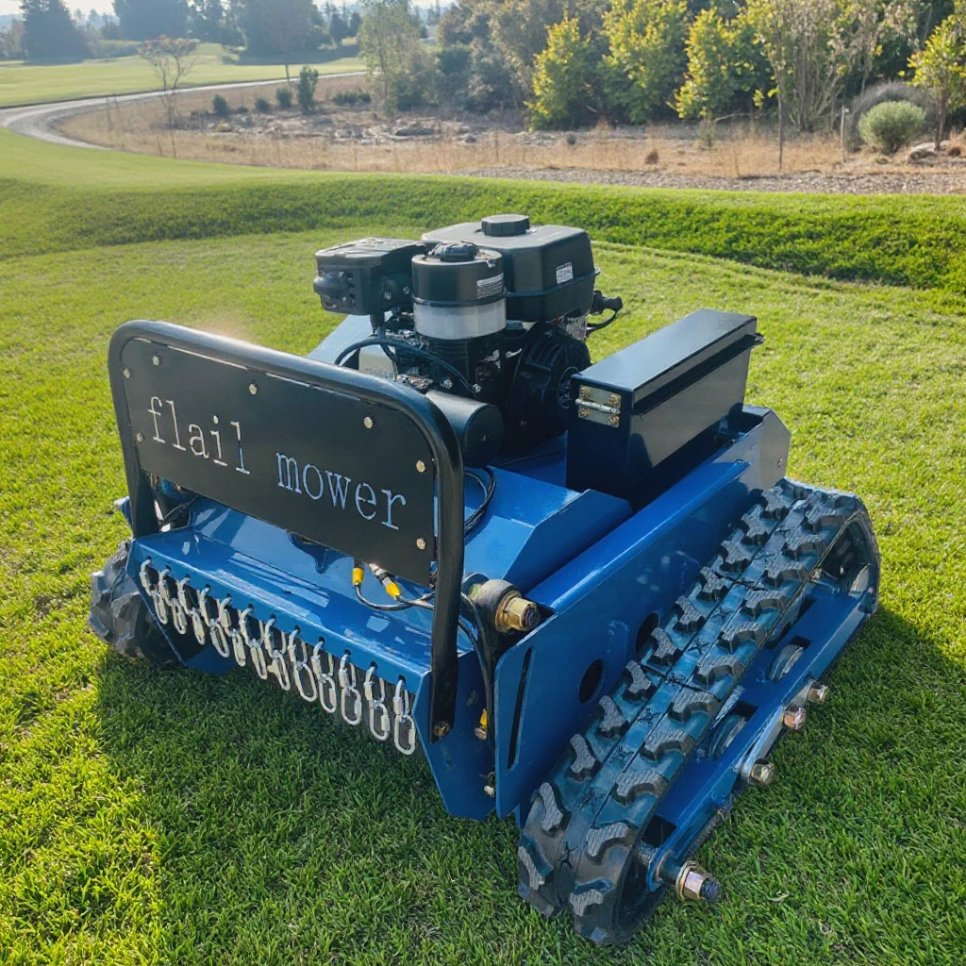 Самоходный робот-газонокосилка VOLNOS на бензине