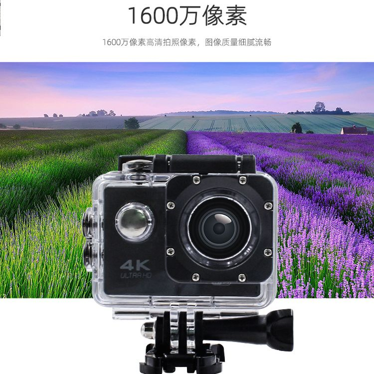 Outdoor Sports Diving Camera F60r Cycling Camera 2.4G Remote Control WiFi Sports Camera 4K Camera