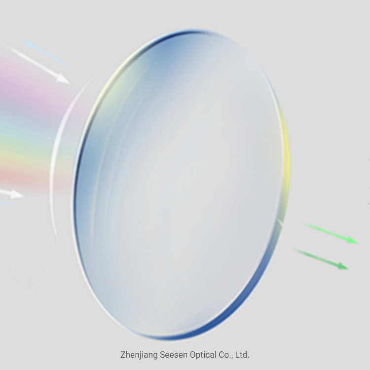 Finished Single Vision Lens 1.67 Spherical Blue Cut Glasses Anti Reflective Optical Lenses