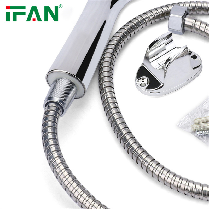 Ifan Reliable Bathroom Accessories Plastic Material 1/2 Inch Control Water Rain Shower Head