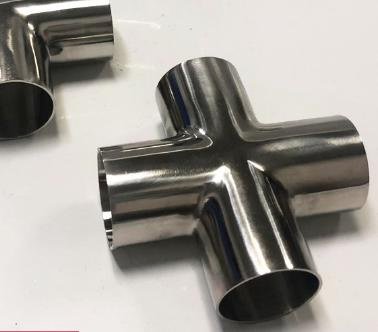 Stainless Steel Sanitary Welded Equal Cross
