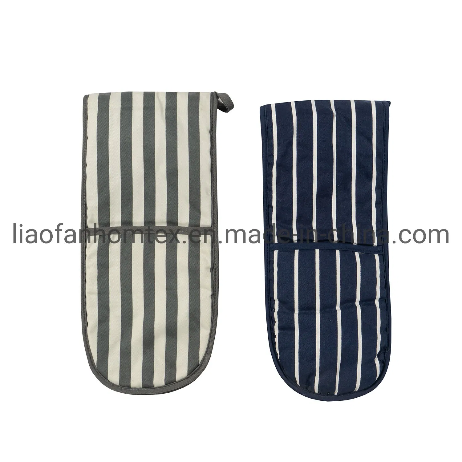 Heat Resistant Heat Proof Double Oven Mitts for Handling Hot Kitchen Items Safely with Pockets