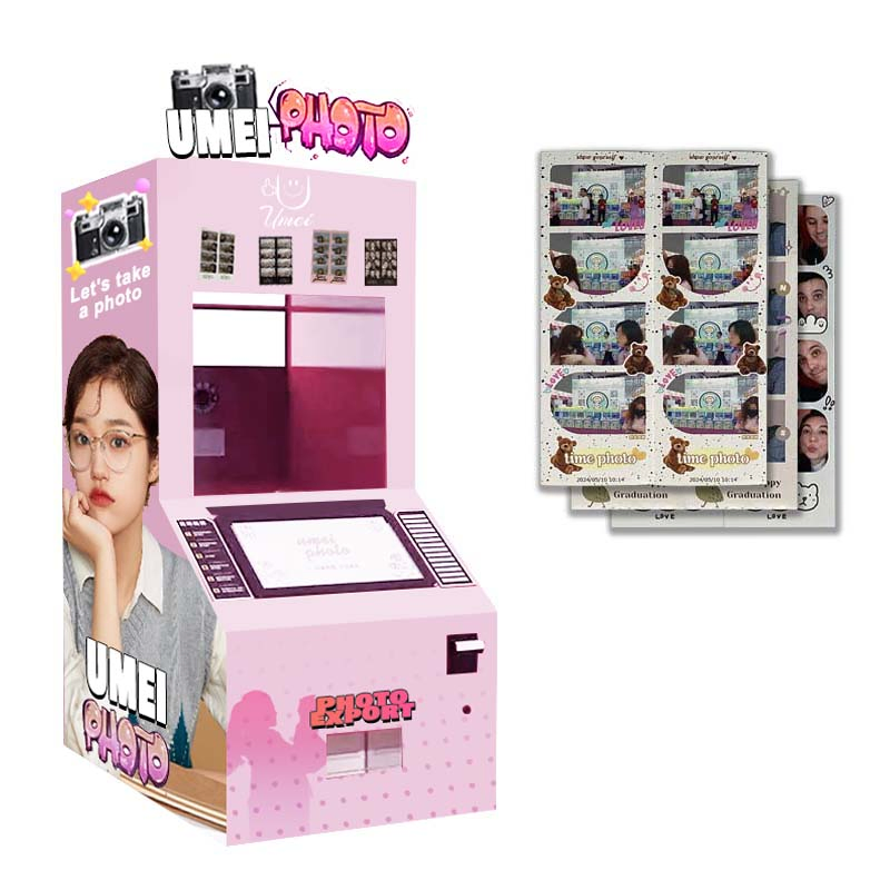 Custom Shell Touch Screen Vending Machine Selfie Camera Photo Booth