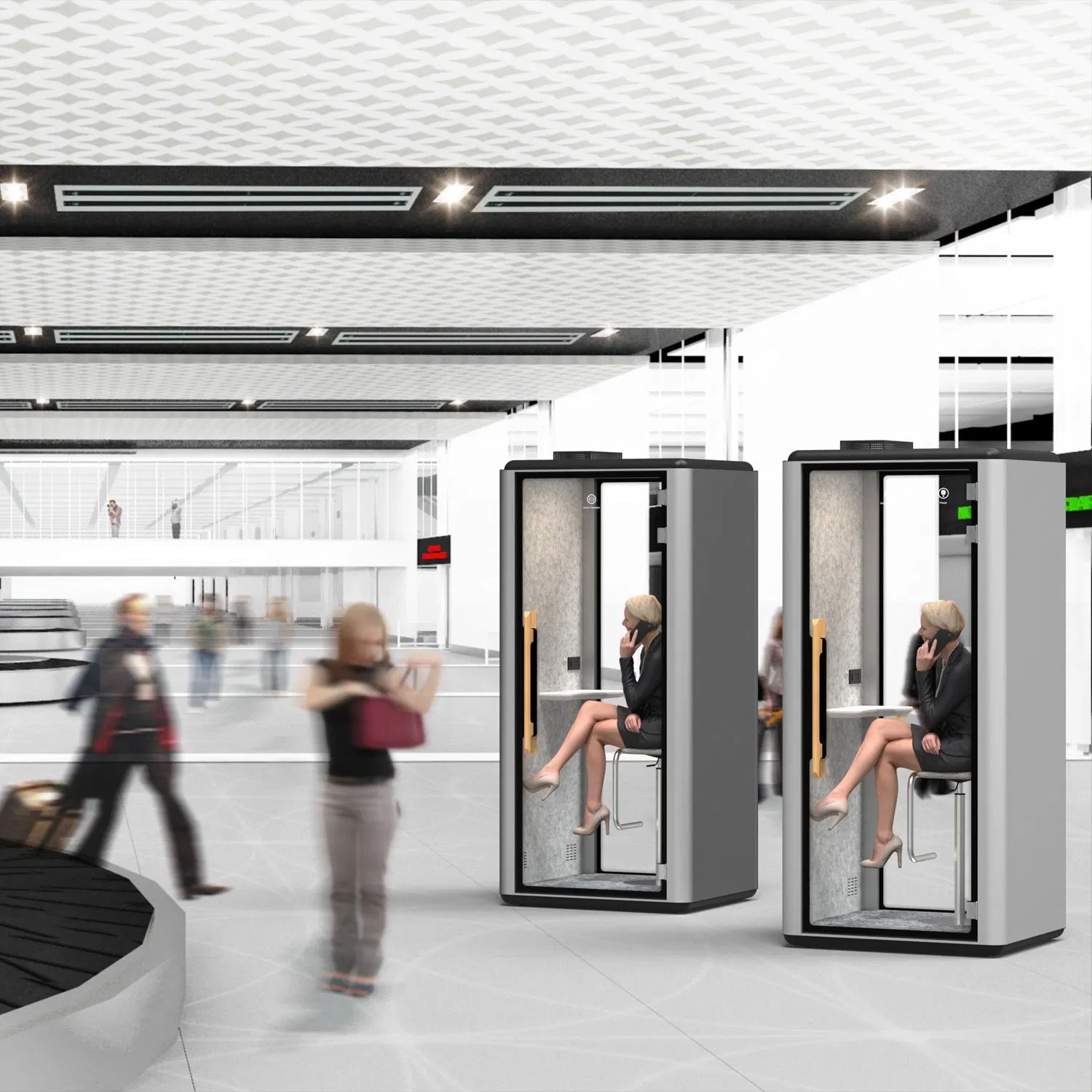 Eco-Friendly Waterproof Movable Commercial Silent Cabin for Office Building