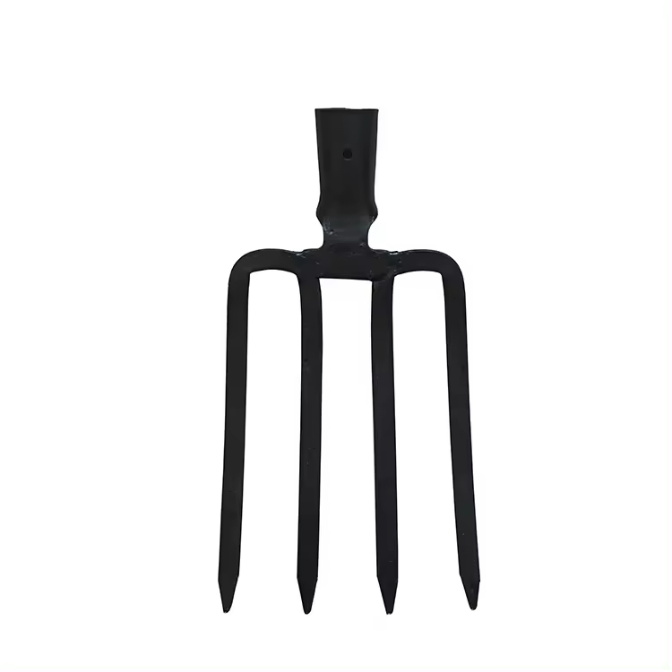 Hautine Hot Sell Fork with D Type Wood Handle and 4 Prongs
