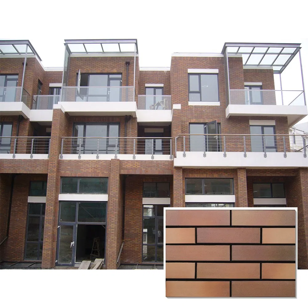 Wholesale 240X60mm Villa Background Wall Exterior Wall Brick Outdoor External Wall Tiles Balcony Antique Porcelain Tile