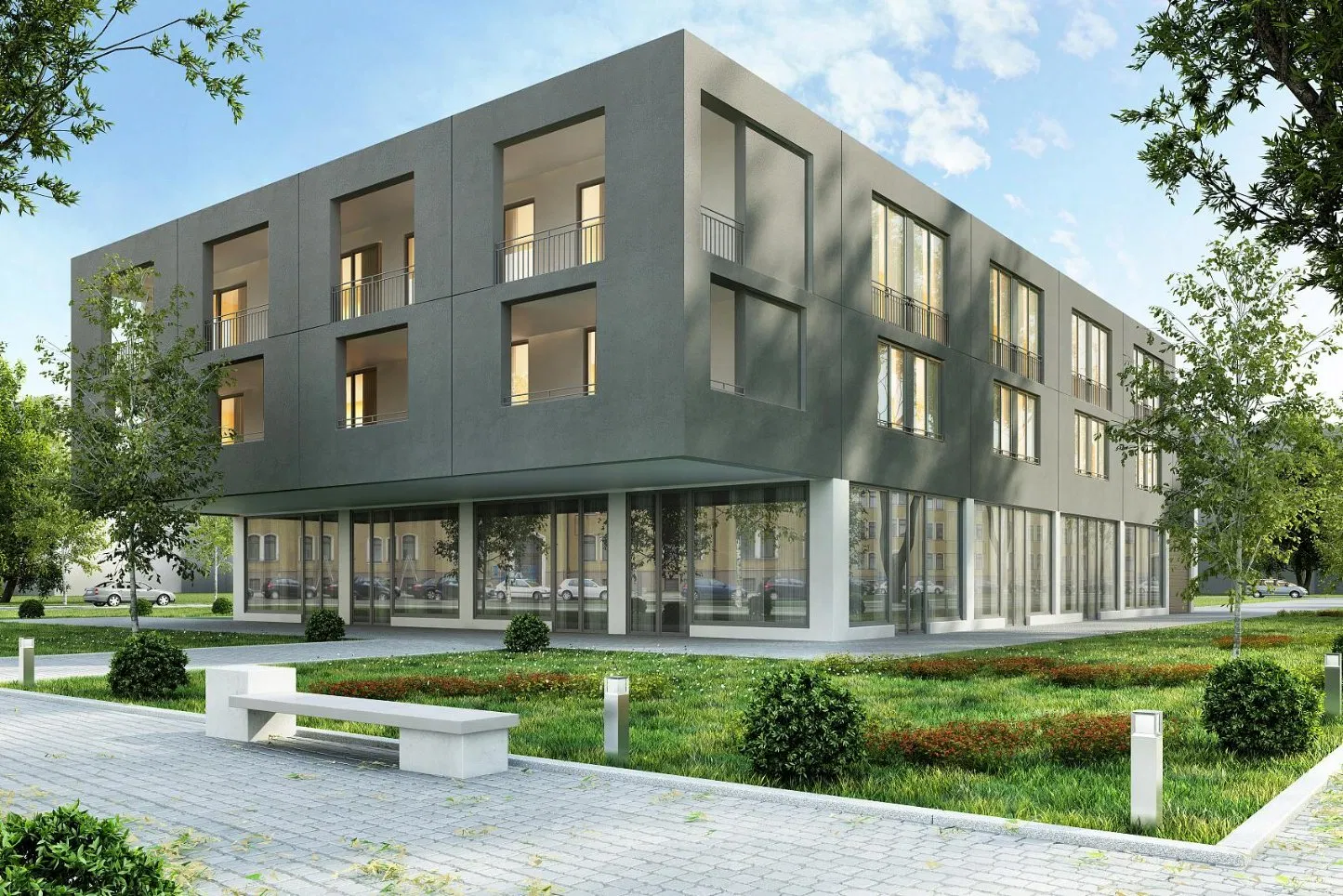 Large Group Production Light Steel Prefabricated Building for Hospitals