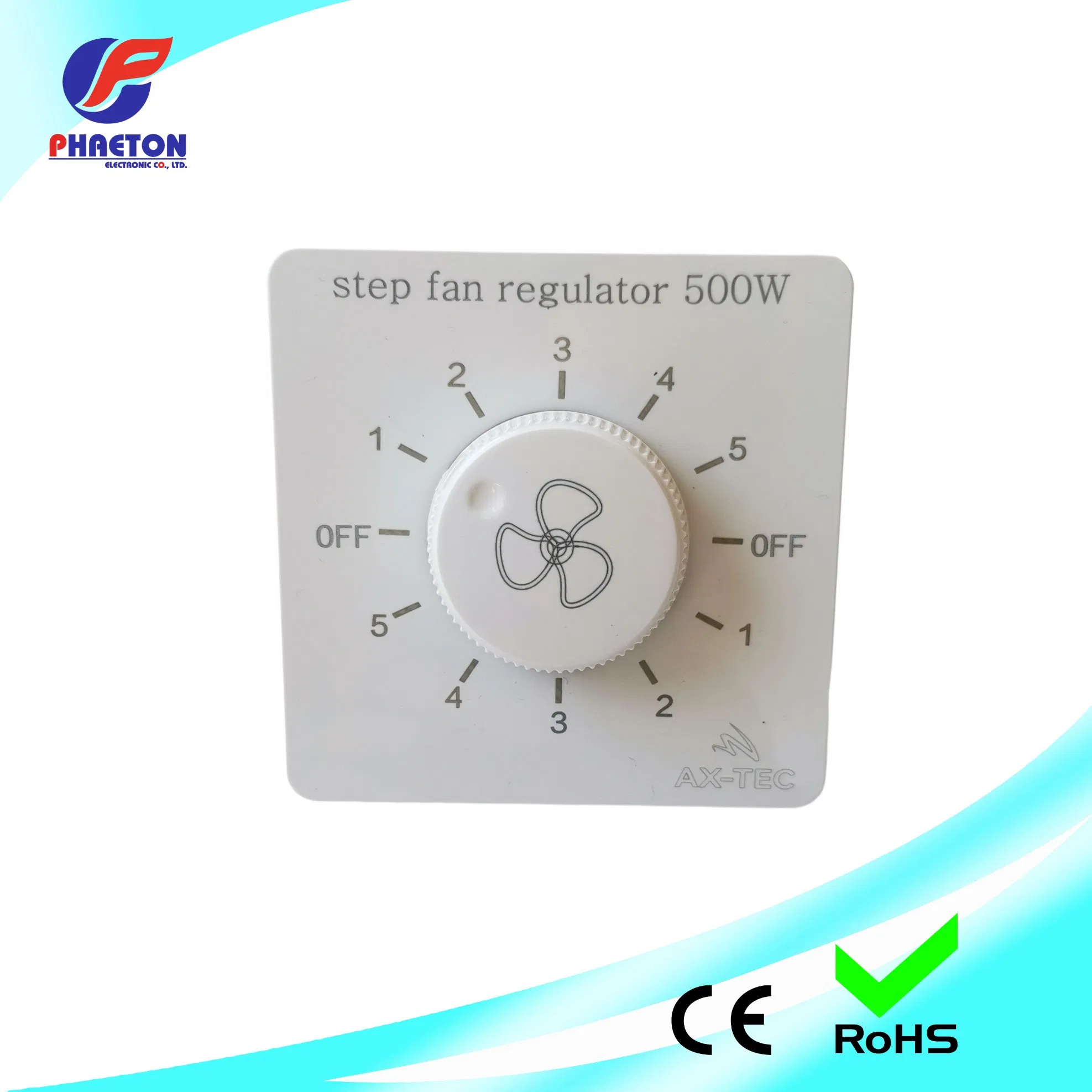 5 Step Fan Regulator 500W 86*86mm
