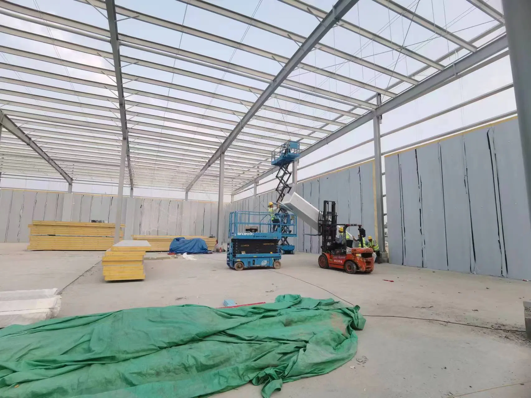 PU Sandwich Wall Panels Polyurethane Insulated Panels for Steel Structure Construction