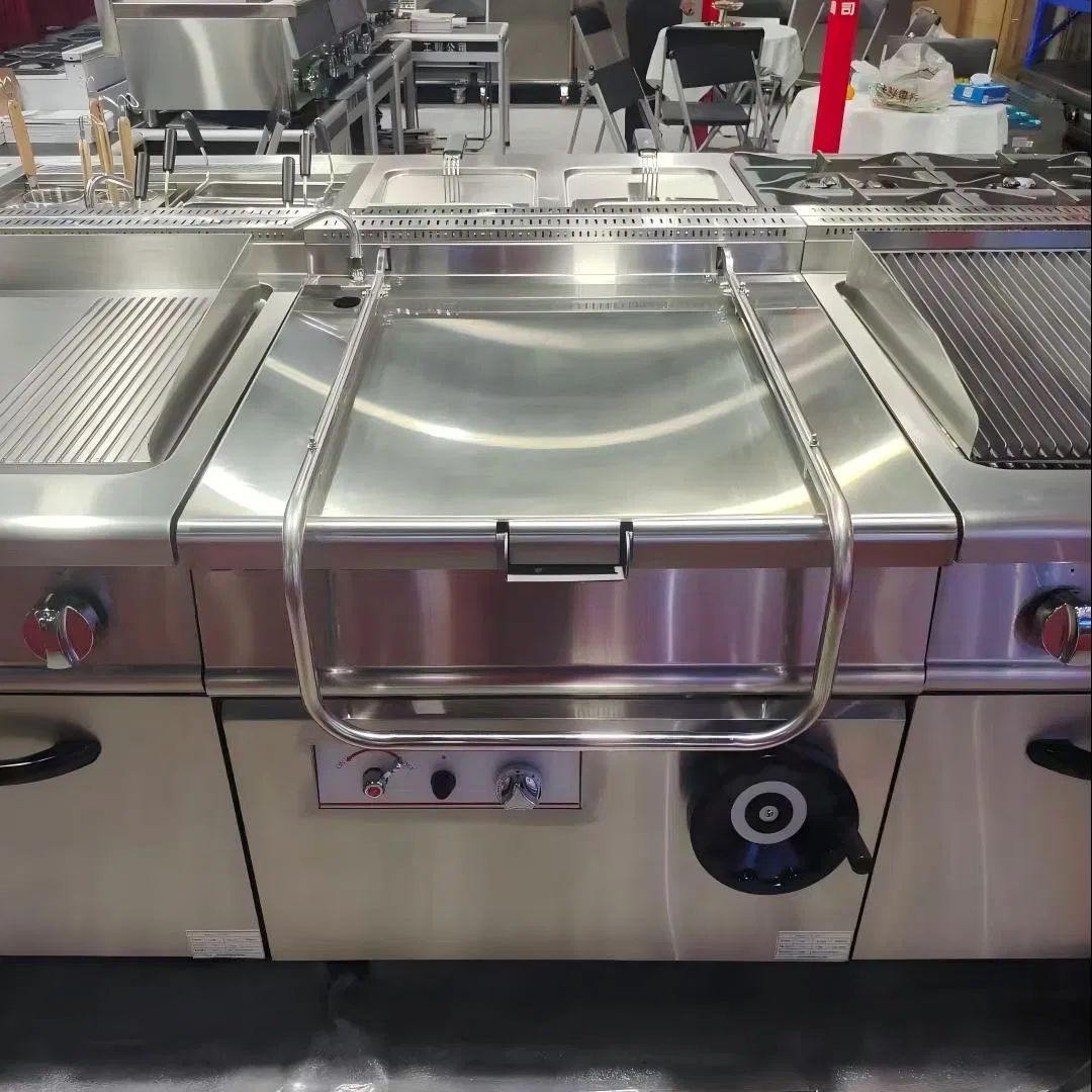 Versatile Tl-RS Tilting Braising Pan for Commercial Kitchen Use - Gas/Electric