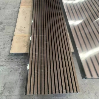 Home Decorative Interior Soundproof Wall Wooden Veneer Cladding Indoor MDF Acoustic Panel