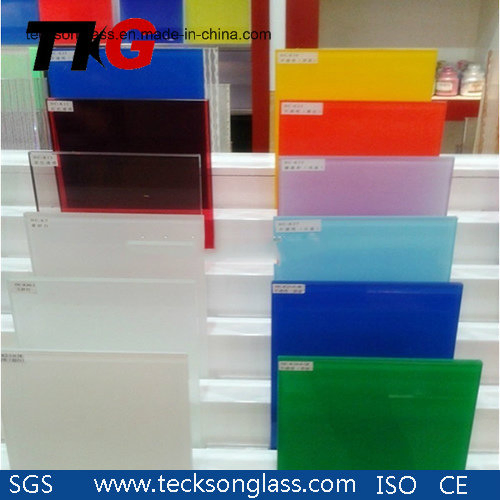 3-12mm Green /Blue Super White Lacquered Glass for Building