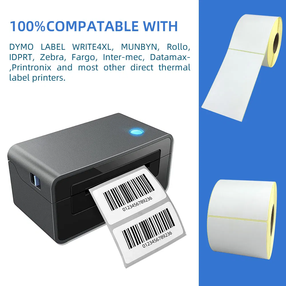 Self-Adhesive Blank Thermal Barcode Labels for All Uses
