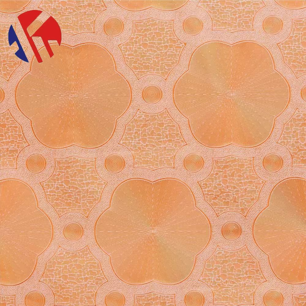 Fireproof Decorative Laminated Ceiling Tile with Custom Printed Design for Building Projects PVC Gypsum Ceiling Tile Fireproof