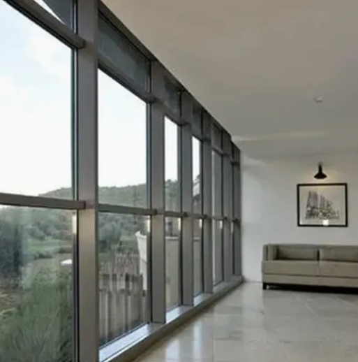 Glass Facade System with Aluminum Frame for Modern Buildings