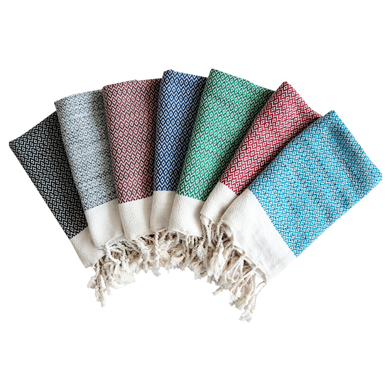 Custom Home Kitchen Towel with Tassels 100% Cotton Tea Towels