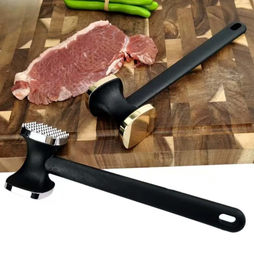 Zinc Alloy Square Meat Hammer Garlic Hammer Steak Meat Hammer