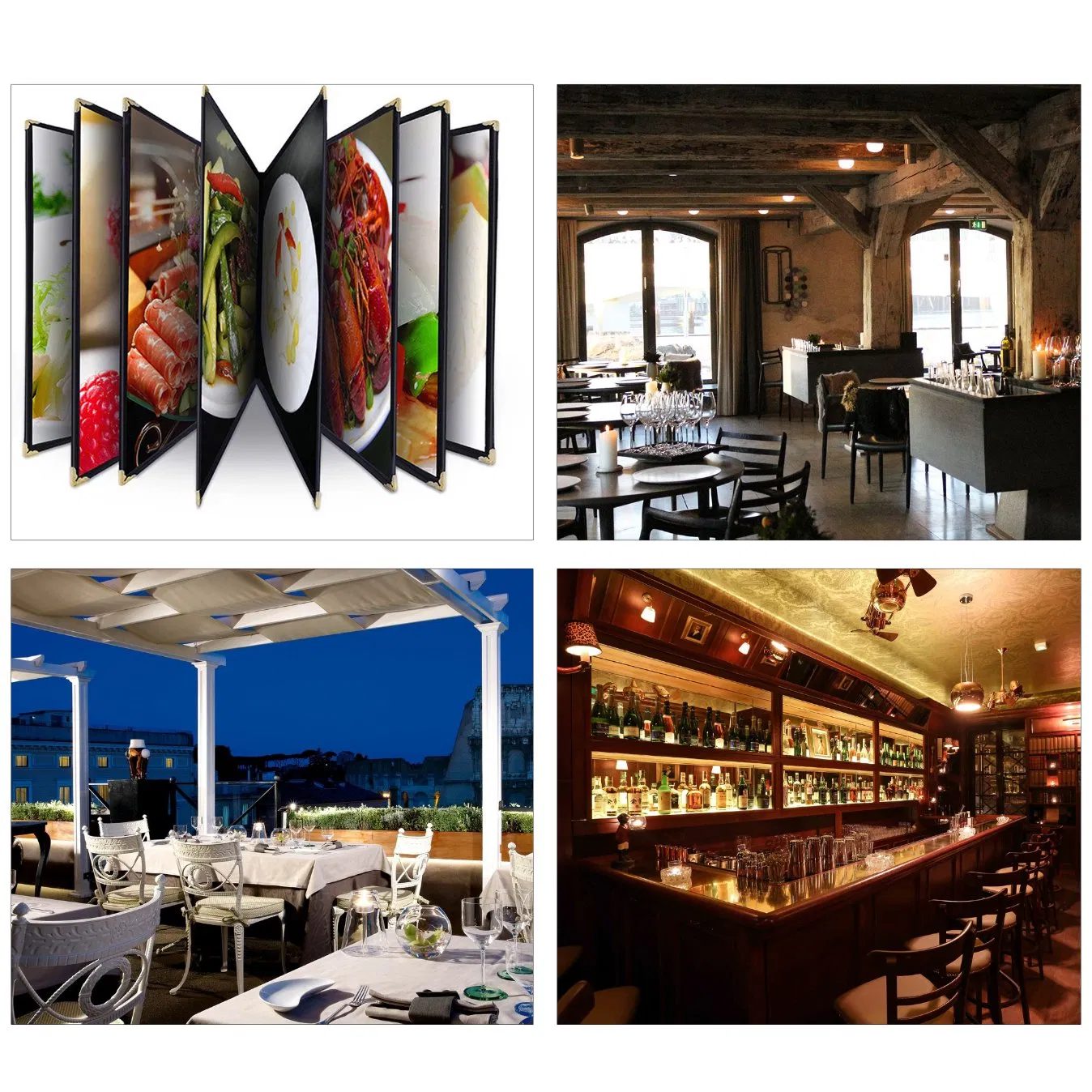 Custom Menu Covers for Restaurants, Durable Menu Cover for Menu Booklets