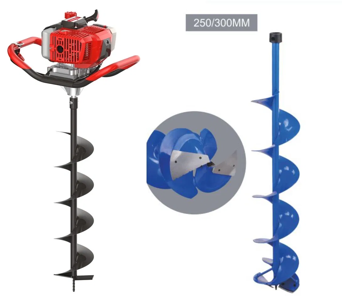 Fishing Gasoline Ice Hole Drill Fishing Use Ice Auger 52cc