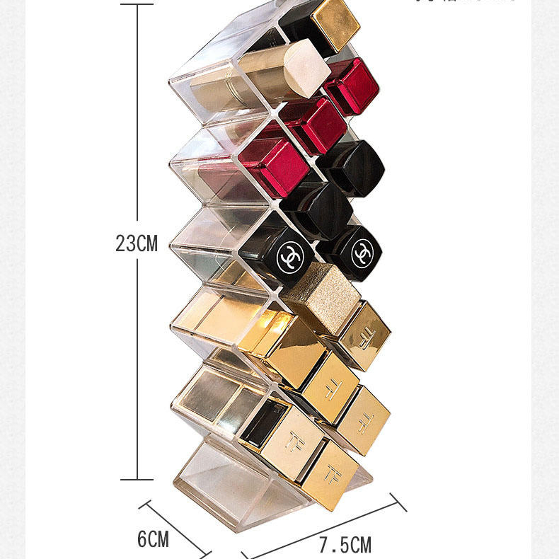 Cosmetic Jewelry Storage Box Organizer Lipstick Storage Racks Desktop Organizer
