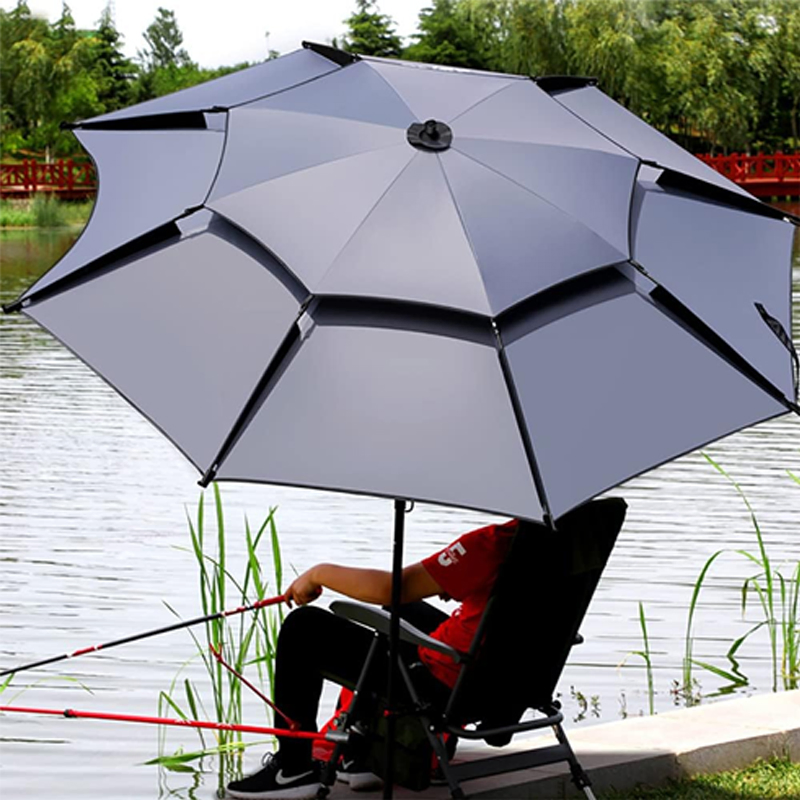 Зонт для рыбалки пыльно-голубой, анти-УФ, дождезащитный