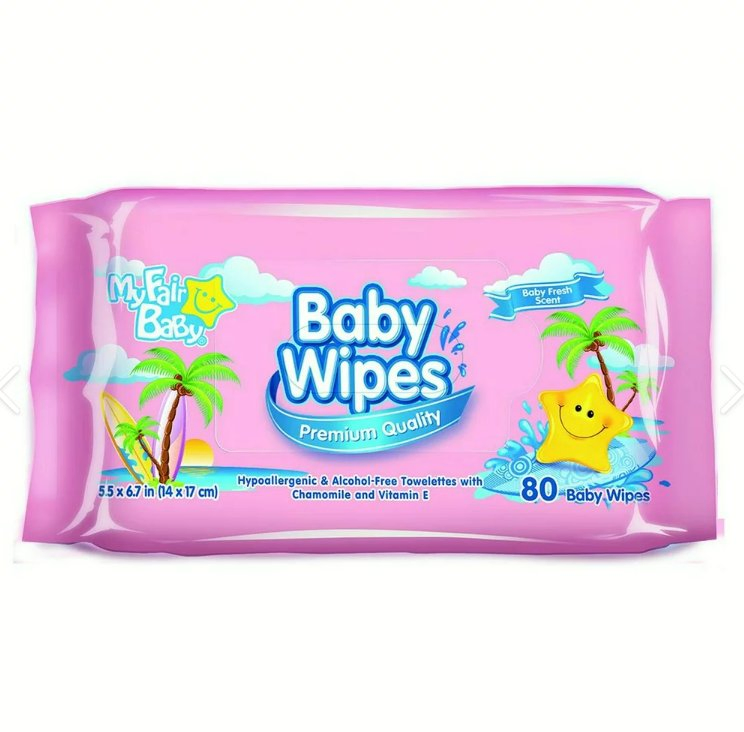 Private Label Biodegradable Flushable Wet Baby Tissue Soft Non-Woven Baby Skin Wipe Clean Cloth Cotton or Bamboo Baby Wet Wipes