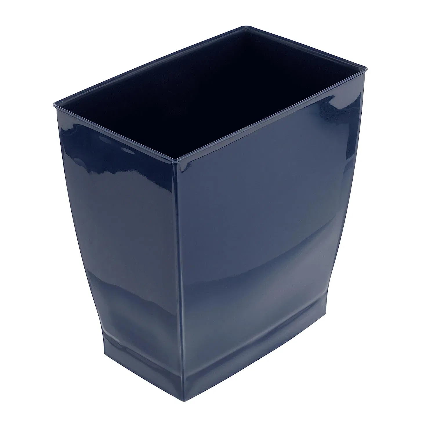 Wastebasket Garbage Can Rectangular Navy Trash Can