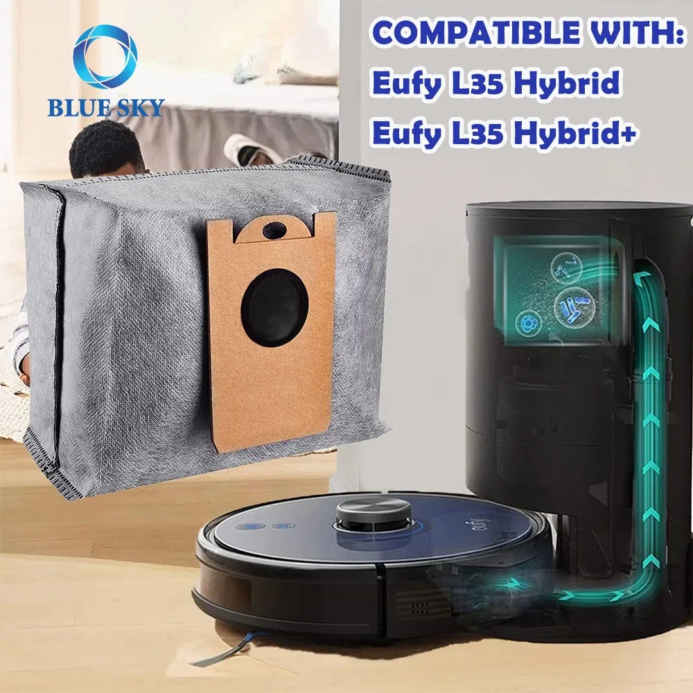 Non-Woven Dust Bags Replacement for Eufy Robovac L35 Hybrid & Hybrid+ Robot Vacuum Cleaner