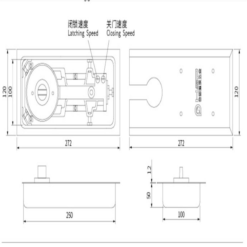 European Standard Glass Door Hinge Floor Hinge