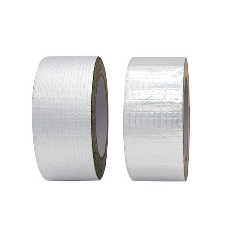 Aluminum Foil Thicken Butyl Rubber Waterproof Flashing Tape Self Adhesive Butyl Metal Roof Sealing Tape Skylight Butyl Sealant Tape