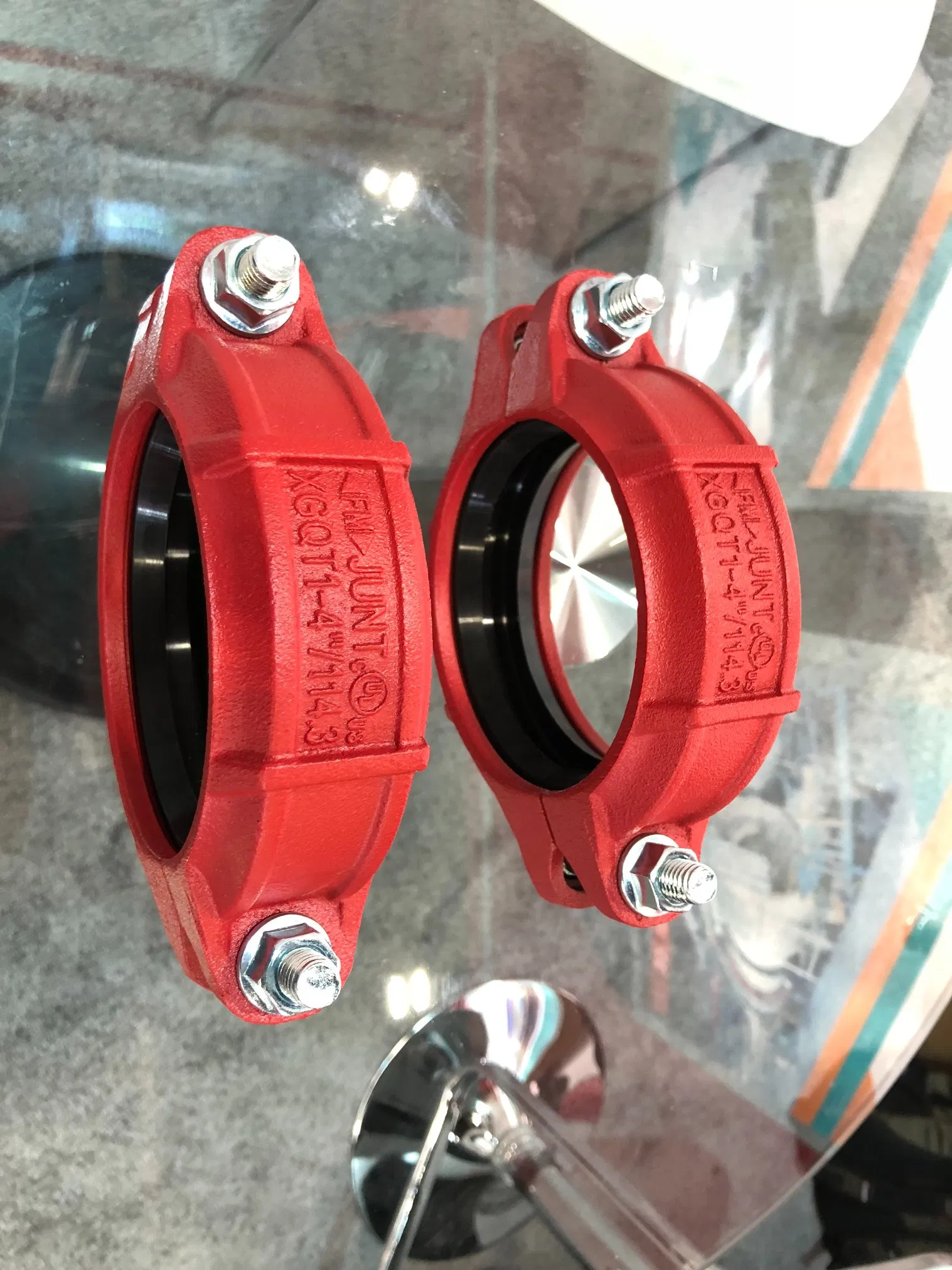 FM UL Approved Ductile Iron Grooved Rigid Coupling