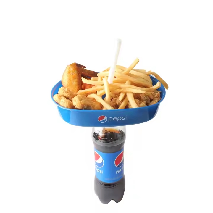 Square 30 Oz Disposable Snack Grub Tub with Drinking Wholesale Chips Food Grade Grub Tub Tray