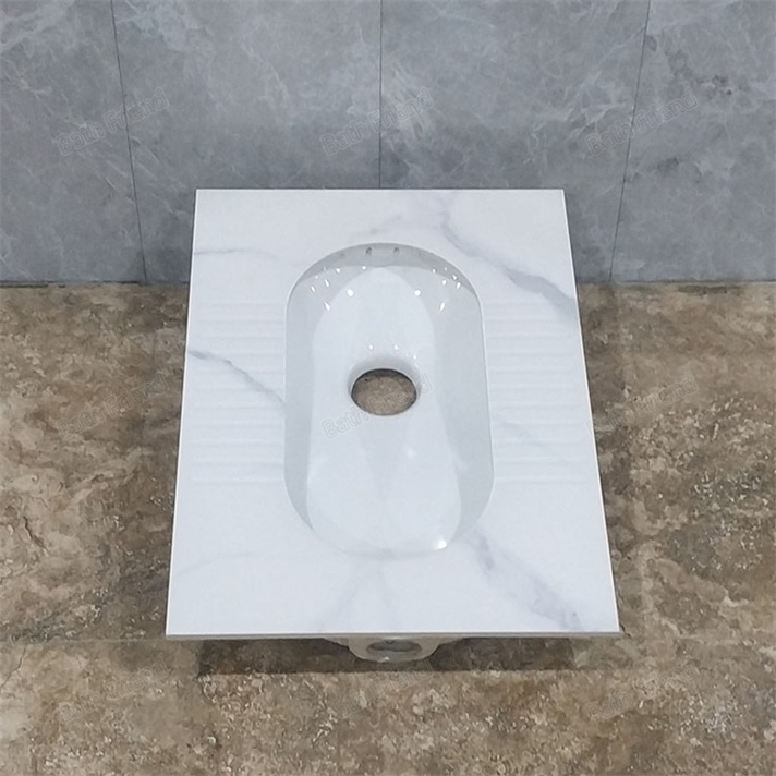 Hot Selling Factory Directly Rock Slab up Market Bathroom Ceramic Squatting Pan