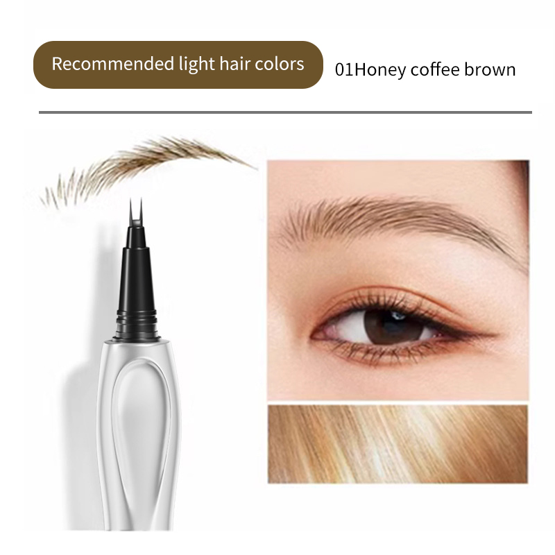 Ditong Double-Head Waterproof Liquid Eyebrow Pencil Not Easy to Fade Sweatproof Eyebrow Pen