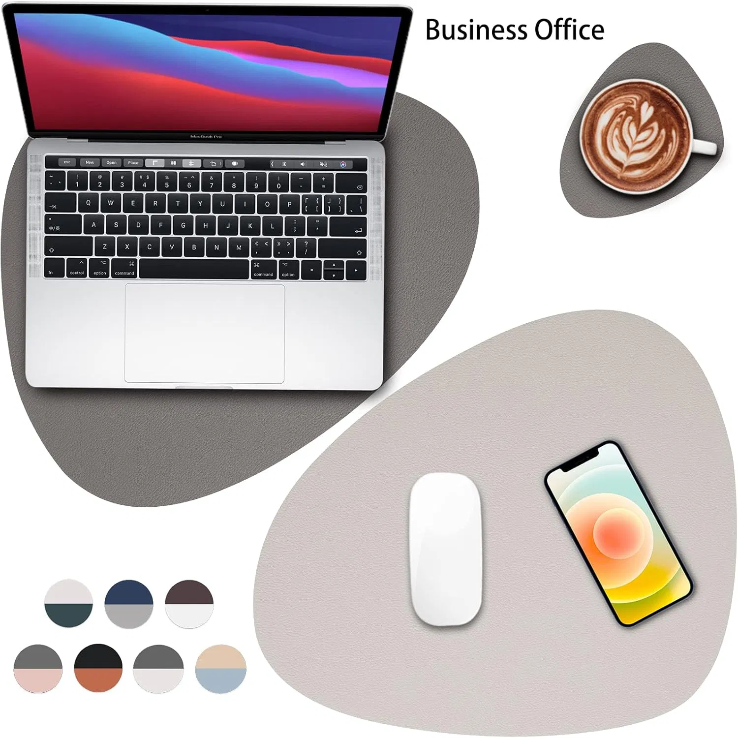 Manufacturer Custom Design Washable Double-Sided Non-Slip Leather Round Place Mats Coasters