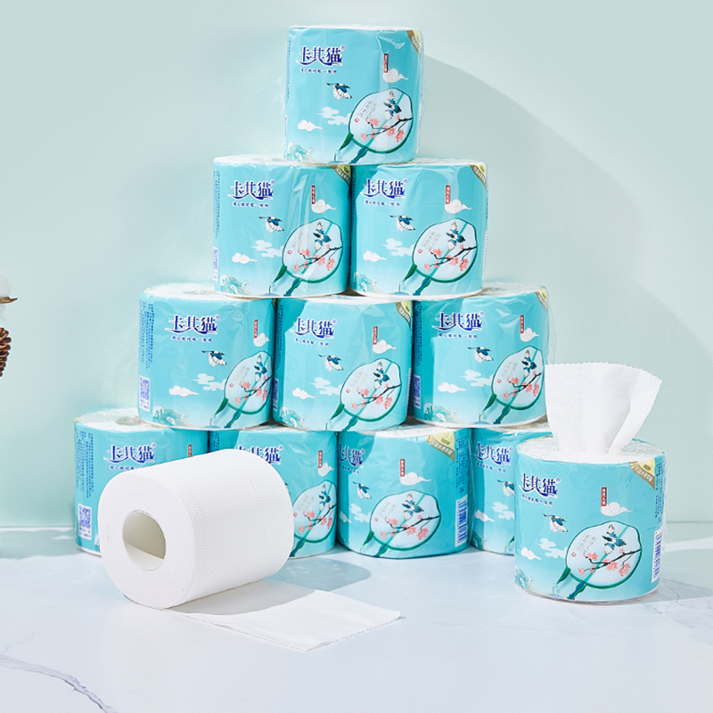 Wholesale 3 Ply Layer Printed Core Toilet Tissue Roll