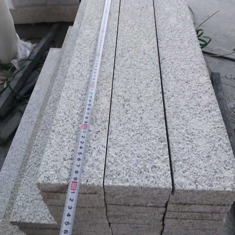 G603 Light Grey/White Granite Stone Bushhammered Steps/Risers for Path/Walkway/Garden/Outdoor Decorations