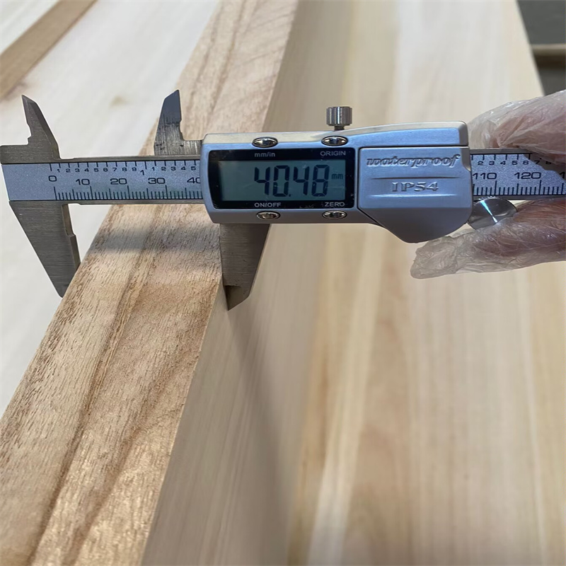 Straight Finger-Jointed Natural Pattern Paulownia/Poplar/Pine Solid Boards for Furniture